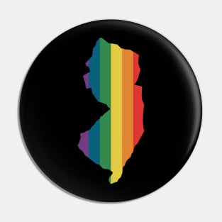 New Jersey State Rainbow Pin