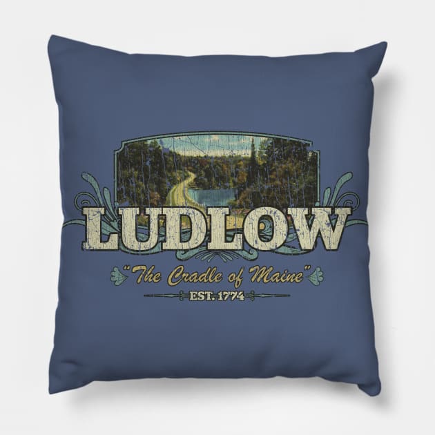 Ludlow The Cradle of Maine 1774 Pillow by JCD666