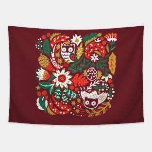 Winter forest of wonders Tapestry