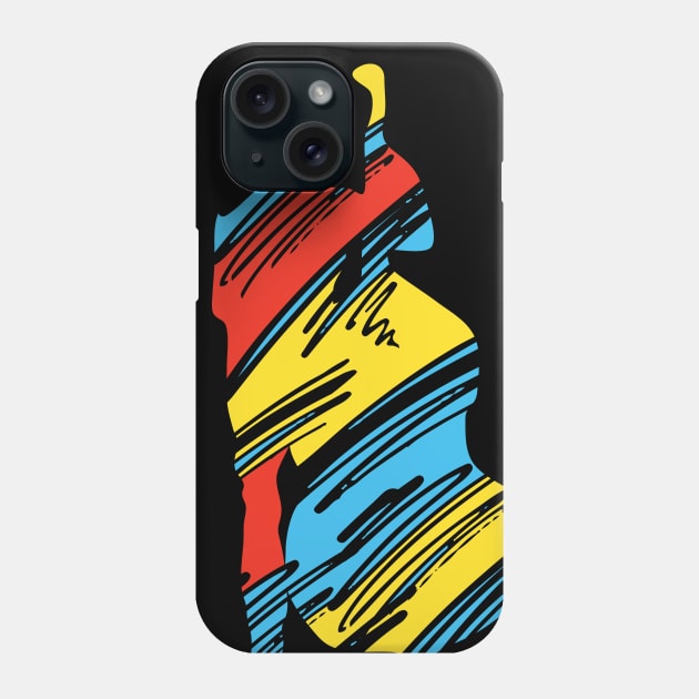 Colorful Fancy Bass Player Phone Case by jazzworldquest