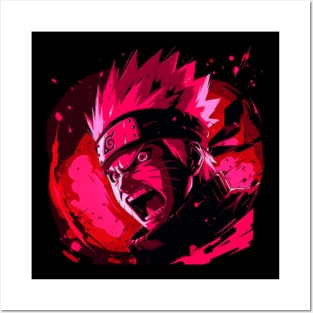 Poster Kakashi, Naruto, Sasuke, Sakura WPAP