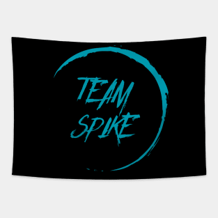 Buffy "Team Spike" slogan teal Tapestry