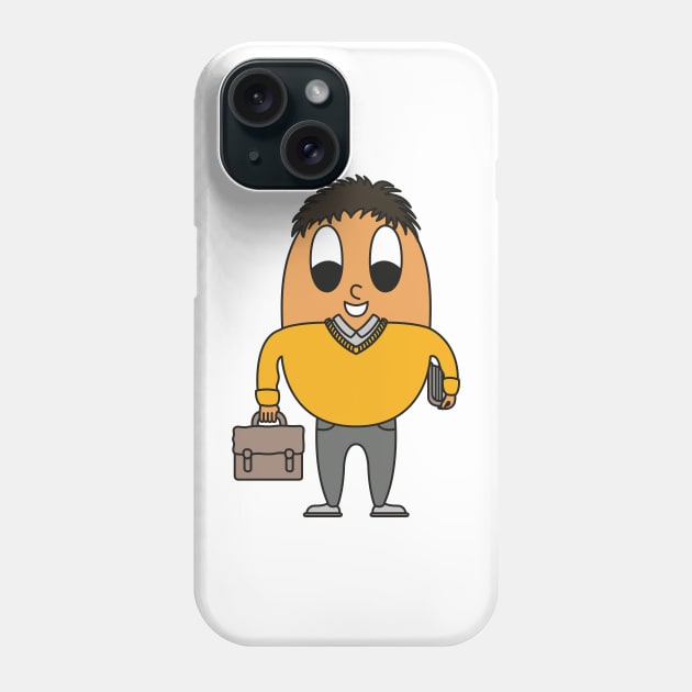 Law-Student Egg Phone Case by M.-P.-Mueller