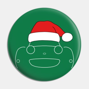 Austin-Healey Frogeye Sprite classic car Christmas hat edition white Pin