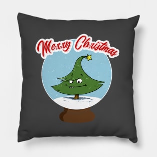 Merry Christmas snowglobe Pillow