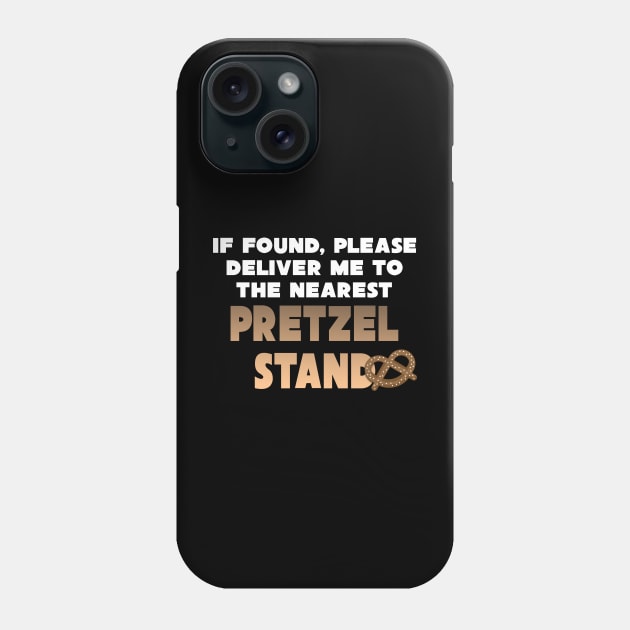 Pretzel Stand Phone Case by ParkBound