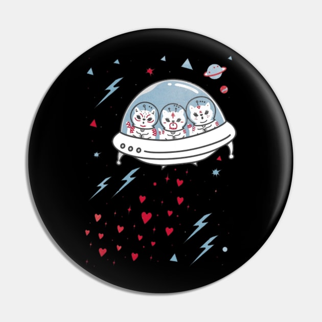 Cosmic Love Attack Pin by lutfi9001art