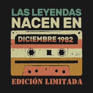 Las Leyendas nacen en diciembre 1982 40 cumpleaños T-Shirt