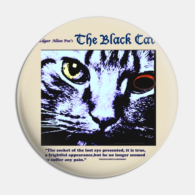 The Black Cat Pin by KayeDreamsART