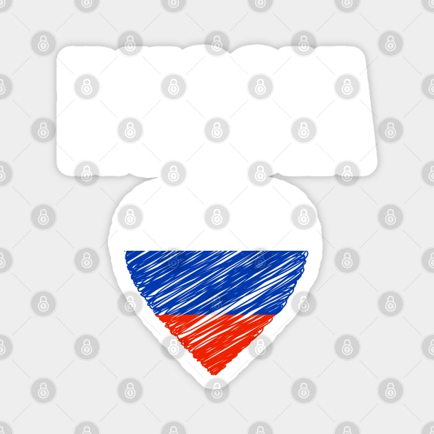 Russia flag, russian flag Magnet by eka123