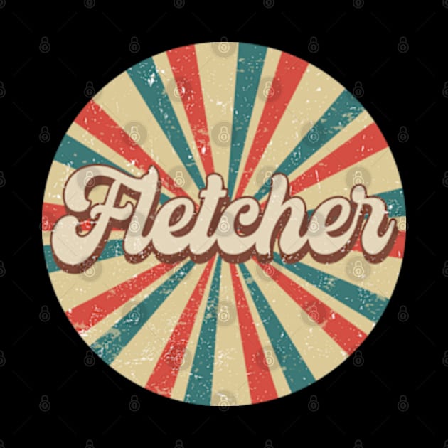 Circle Design Fletcher Proud Name Birthday 70s 80s 90s Styles by Friday The 13th