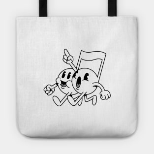 Cartoon Music Notes Tote