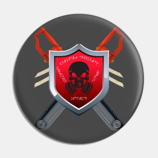 Chainsaw Syndicate Banner Pin