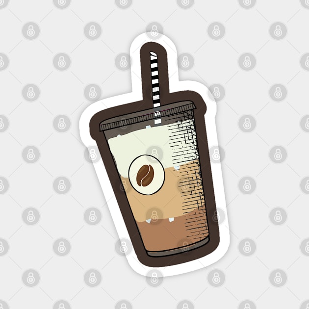 Tasty Iced Coffee Cup Magnet by Finji