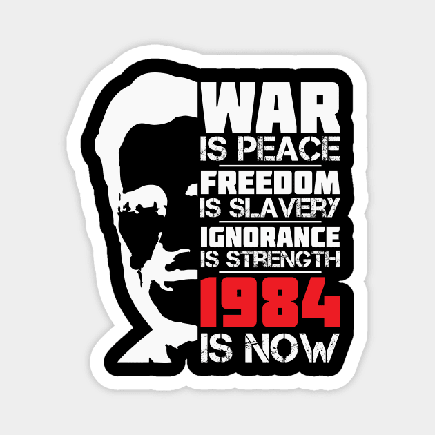 War Is Peace George Orwell 1984 Magnet by CatsCrew