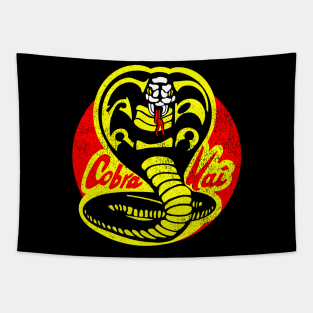 Vintage Cobra Kai Retro 80s T-Shirt Tapestry