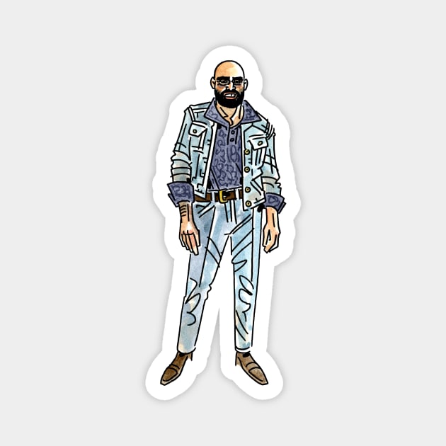 Shel Silverstein Magnet by Chris_