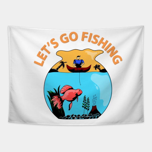 let's go fishing Tapestry by perfunctory