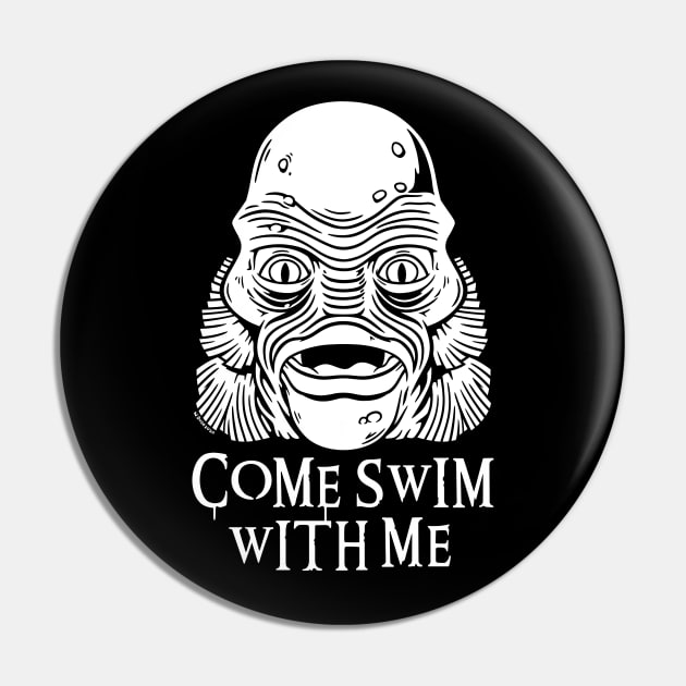 Come Swim With Me Pin by wloem