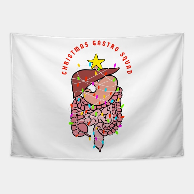 Christmas Gastroenterology squad Tapestry by Mermaidssparkle