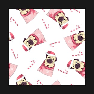 Pug Santa Claus T-Shirt