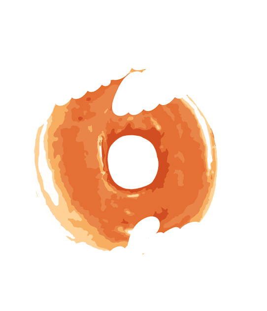 Glazed and Confused - funny retro 70s donut design Kids T-Shirt by eBrushDesign