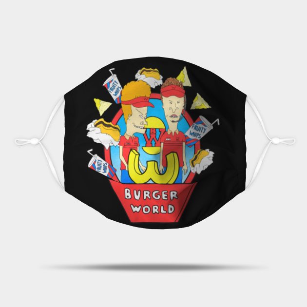 Burger World cornholio Beavis Beavis And Butthead Mask TeePublic