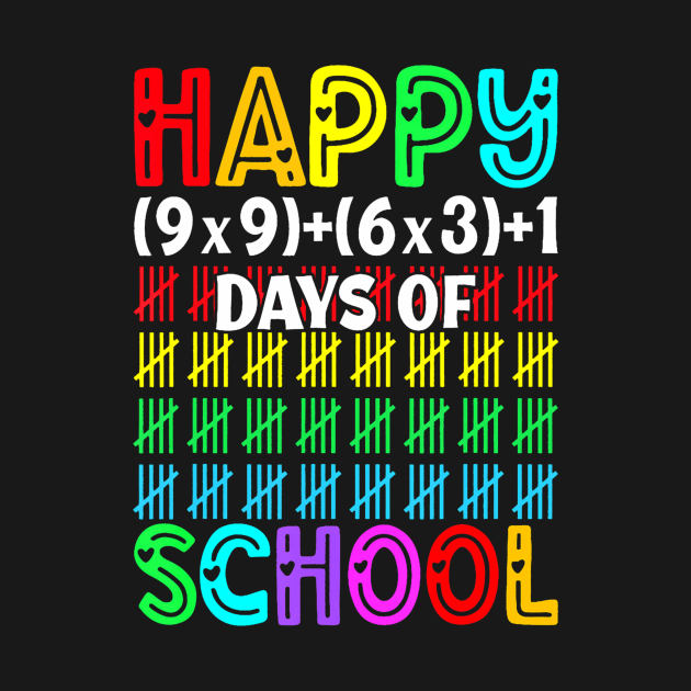 Happy 100 Days Of School Math Teacher 100th Day Of School by vulanstore