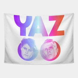 Yazoo / 80s Fade Colorway Synth Pop Fan Art Tapestry