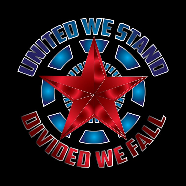 UNITED WE STAND ,DIVIDED WE FALL by KARMADESIGNER T-SHIRT SHOP