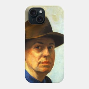 High Resolution Edward Hopper Self-Portrait 1925 Phone Case