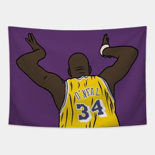 Shaq Celebration Tapestry