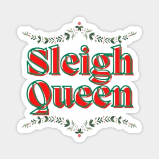 Christmas Sleigh Queen Magnet