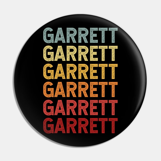 Garrett Name Vintage Retro Gift Named Garrett Pin by CoolDesignsDz