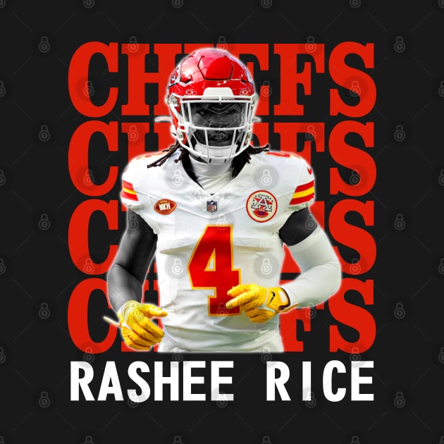 Kansas City Chiefs Rashee Rice 4 by Thejockandnerd