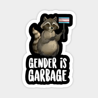 Gender Is Garbage Raccoon Magnet