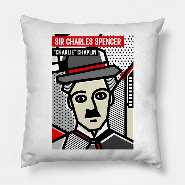 Chaplin T-Shirt Pillow by yatsky