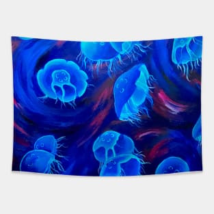 Moon Jellyfish Tapestry