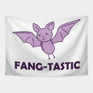 FANG-TASTIC Bat Pun Tapestry