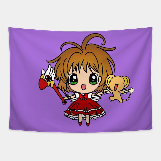 Card Captors Sakura Chibi Tshirt Merchandise Tapestry by chibicrayon