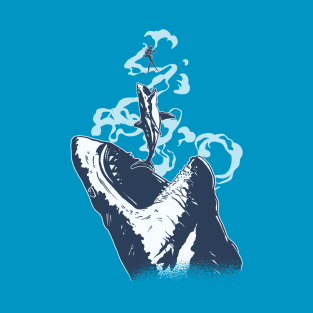 Megalodon chase design T-Shirt