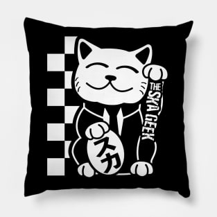 Suka-neko w/Ska Geek Logo Pillow