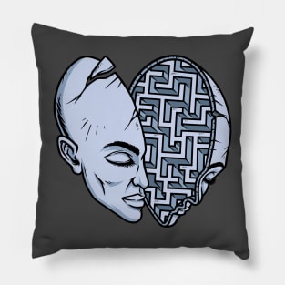 puzzles in the mind Pillow