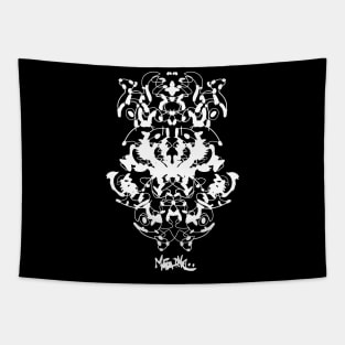 Rorschach psychedelic Tapestry