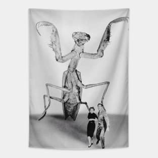 Scary Praying Mantis Tapestry