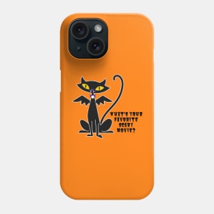 Black Cat Favorite Scary Movie Phone Case