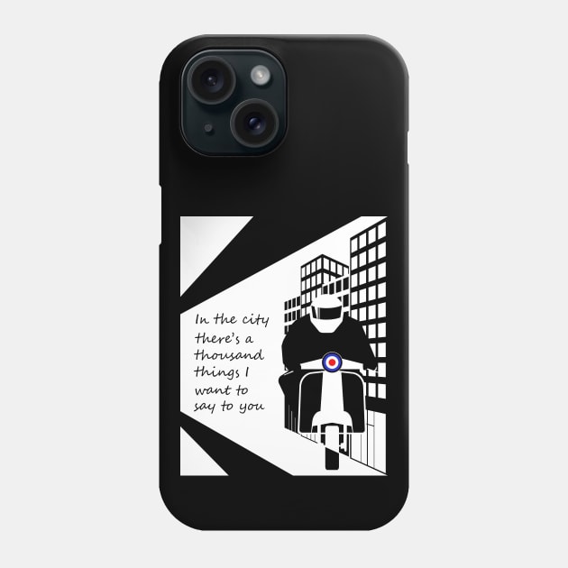 In The City BW Phone Case by SiSuSiSu