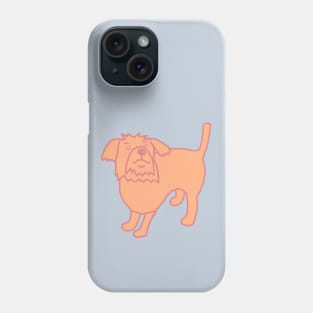 Cute Dog Peach Fuzz Pantone Color of the Year 2024 Phone Case