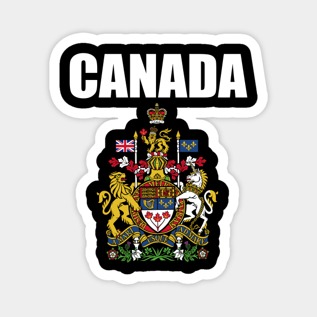 Canada Coat Of Arms Royal Magnet by uncleodon