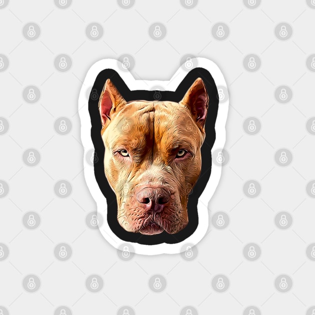 American Bully Pitbull Dog Magnet by ElegantCat